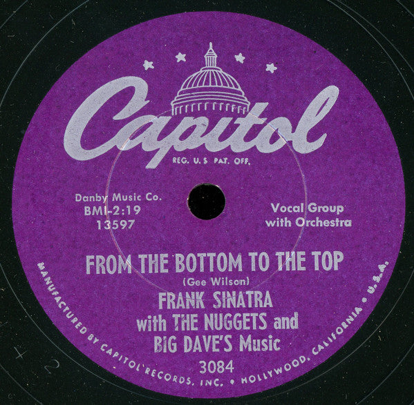 Frank Sinatra with The Nuggets (2) and Big Dave And His Music : Two Hearts, Two Kisses (Make One Love) (10")