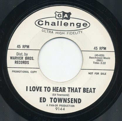 Ed Townsend : You Walked In /  I Love To Hear That Beat  (7", Promo, Styrene, Mon)