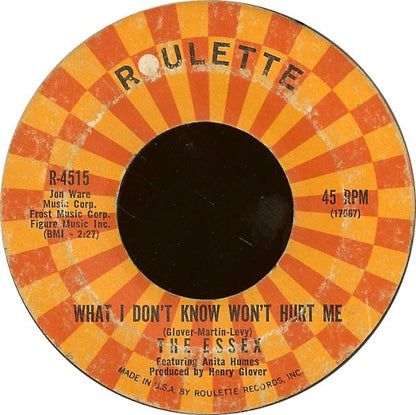 The Essex : A Walkin' Miracle / What I Don't Know Won't Hurt Me (7", Single, Styrene, Ter)