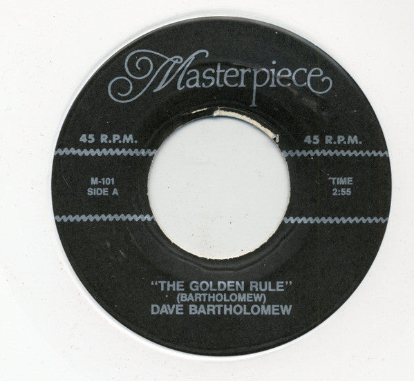 Dave Bartholomew / The Spaniels : The Golden Rule / I'll Be Waiting (7", Whi)