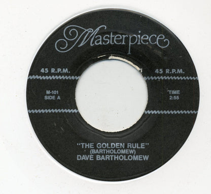 Dave Bartholomew / The Spaniels : The Golden Rule / I'll Be Waiting (7", Whi)