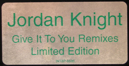 Jordan Knight : Give It To You (12")