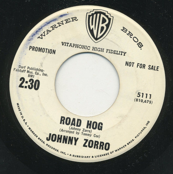 Johnny Zorro : Road Hog / Coesville (7", Single, Promo)