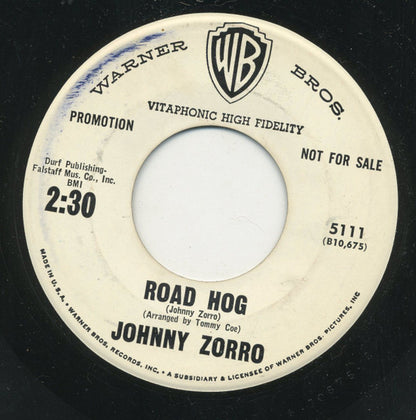 Johnny Zorro : Road Hog / Coesville (7", Single, Promo)