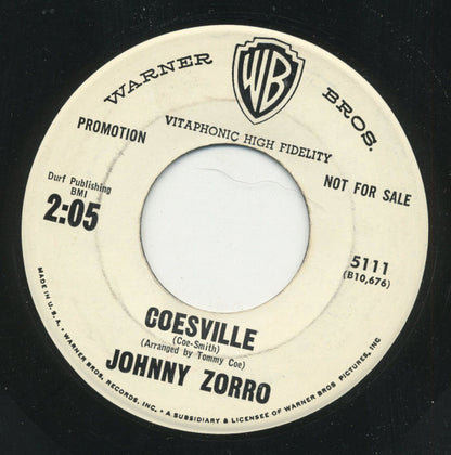 Johnny Zorro : Road Hog / Coesville (7", Single, Promo)