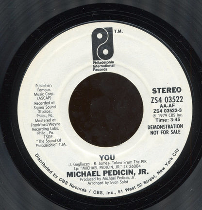 Michael Pedicin, Jr : Song For Sherry (7", Promo, Styrene)