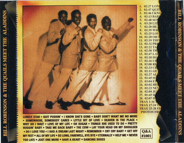 Bill Robinson And The Quails / The Aladdins (2) : Bill Robinson And The Quails Meet The Aladdins (CD, Comp)