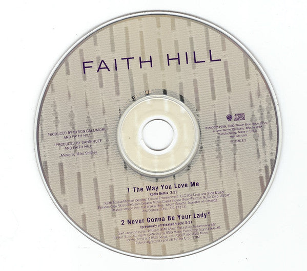 Faith Hill : The Way You Love Me (CD, Single)