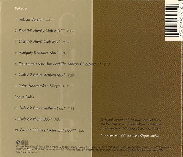 Cher : Believe (CD, Maxi)