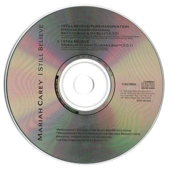 Mariah Carey : I Still Believe (CD, Single, Car)