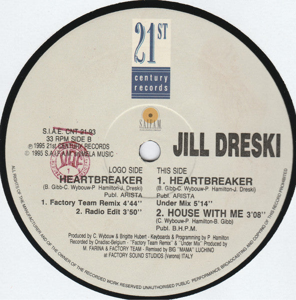 Jill Dreski : Heartbreaker (12", Com)