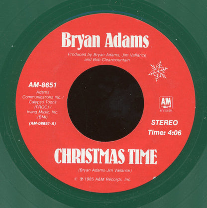 Bryan Adams : Christmas Time (7", Single, Styrene, Gre)