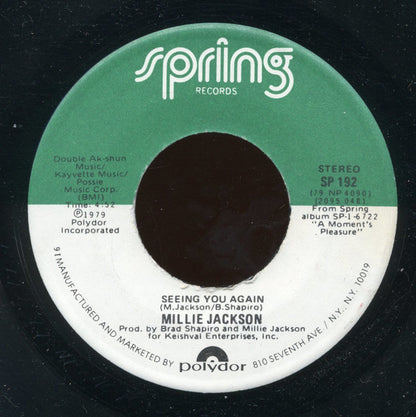 Millie Jackson : Never Change Lovers In The Middle Of The Night / Seeing You Again (7", Gol)