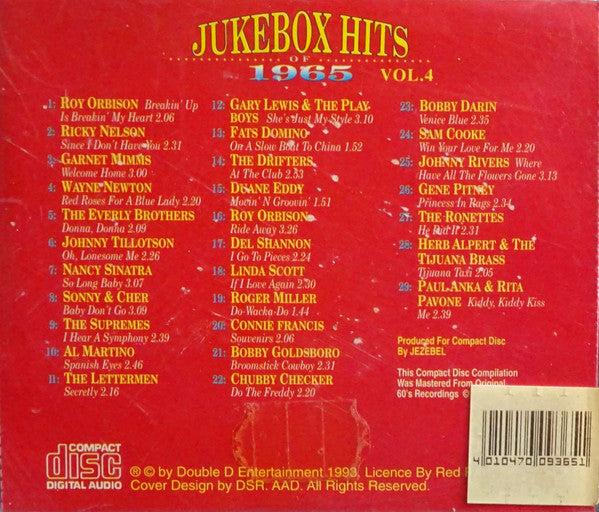 Various : Jukebox Hits Of 1965 Vol. 4 (CD, Comp, RM)
