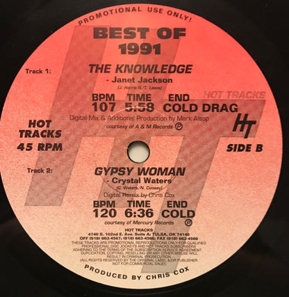 Various : Hot Tracks - The Best Of 1991 (2x12", Comp, Promo)
