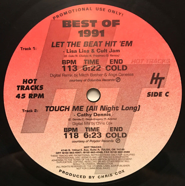 Various : Hot Tracks - The Best Of 1991 (2x12", Comp, Promo)