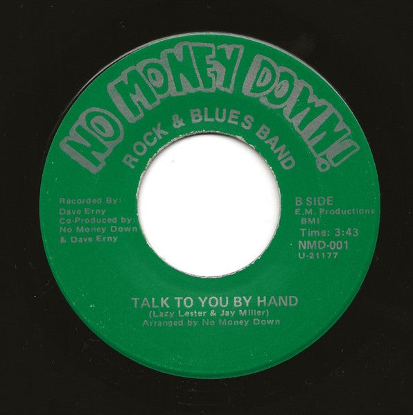 No Money Down! : It's Rock & Roll / Talk To You By Hand (7")