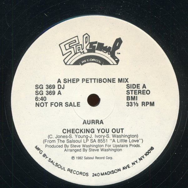 Aurra : Checking You Out (12", Promo)