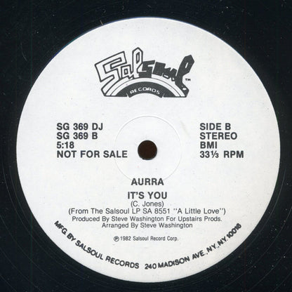 Aurra : Checking You Out (12", Promo)