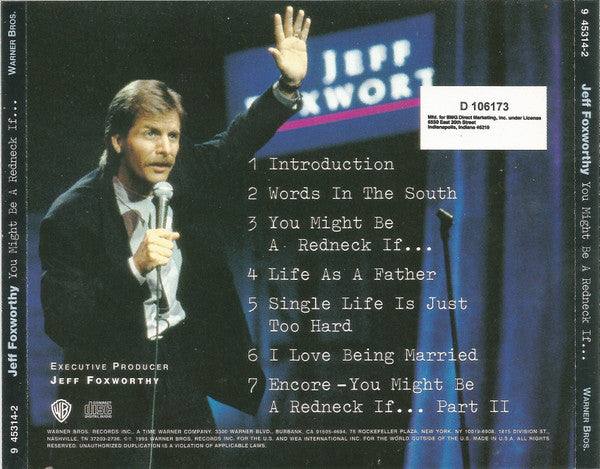 Jeff Foxworthy : You Might Be A Redneck If... (CD, Album, Club, SRC)