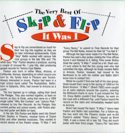 Skip & Flip : It Was I - The Very Best Of Skip & Flip (CD, Album, Comp)