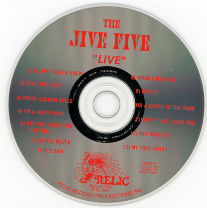 The Jive Five : The Jive 5 Live On Stage (CD, Album)