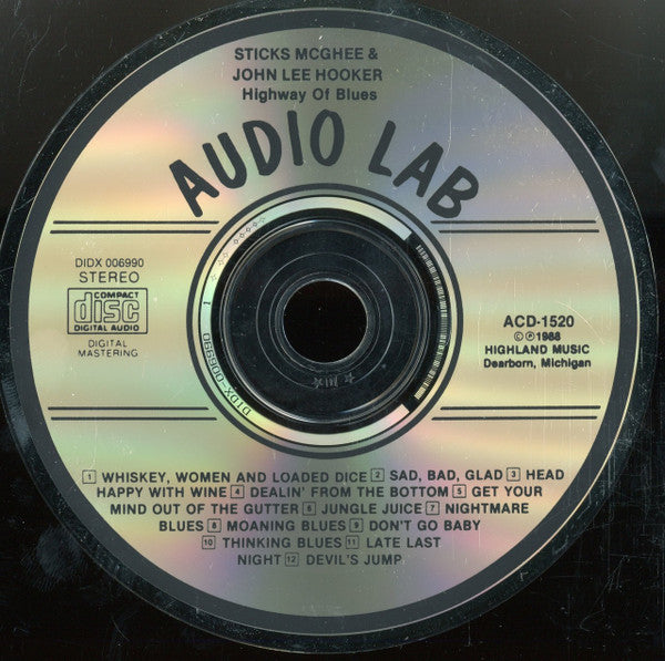 Stick McGhee & John Lee Hooker : Highway Of Blues (CD, Album)