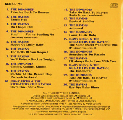 The Dominoes Meet The Ravens (2) : The Dominoes Meet The Ravens (CD, Comp)
