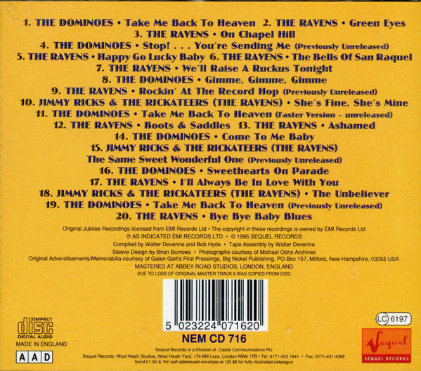 The Dominoes Meet The Ravens (2) : The Dominoes Meet The Ravens (CD, Comp)