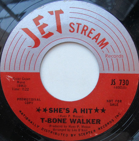 T-Bone Walker : She's A Hit / T-Bones Back (7", Single, Promo, Styrene)