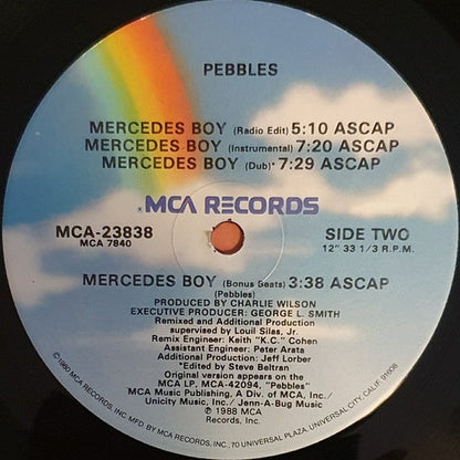 Pebbles : Mercedes Boy (12" Version) (12")