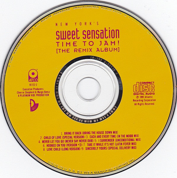 Sweet Sensation : Time To Jam! [The Remix Album] (CD, Album, SRC)