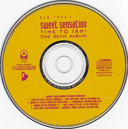 Sweet Sensation : Time To Jam! [The Remix Album] (CD, Album, SRC)