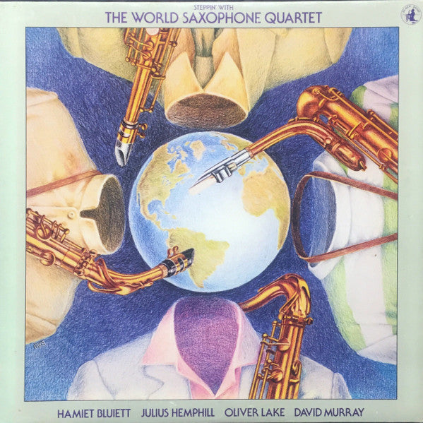 World Saxophone Quartet : Steppin' With The World Saxophone Quartet (LP, Album)