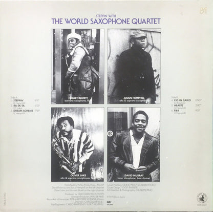World Saxophone Quartet : Steppin' With The World Saxophone Quartet (LP, Album)