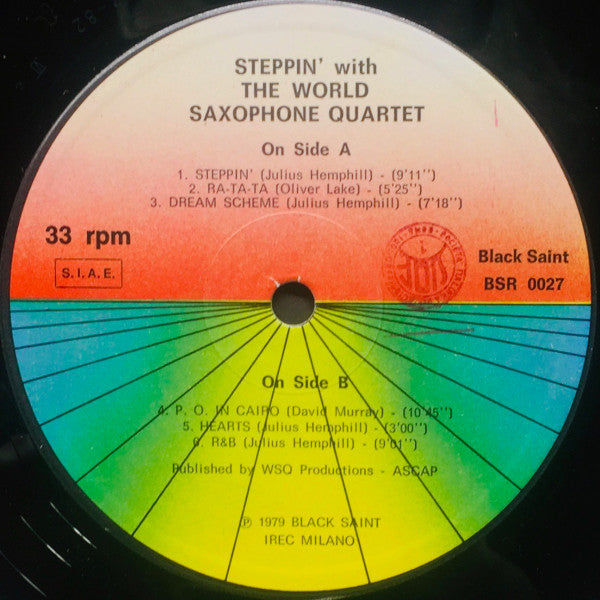 World Saxophone Quartet : Steppin' With The World Saxophone Quartet (LP, Album)
