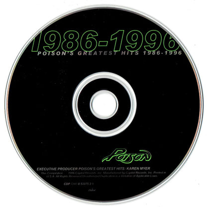 Poison (3) : Poison's Greatest Hits 1986-1996 (CD, Comp)