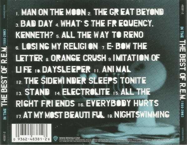 R.E.M. : In Time: The Best Of R.E.M. 1988-2003 (CD, Comp, RE, Cin)