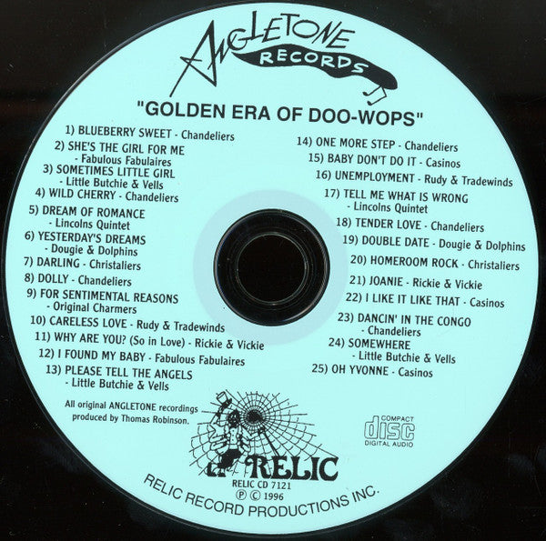 Various : The Golden Era Of Doowops: The Groups Of Angletone Records (CD, Comp)