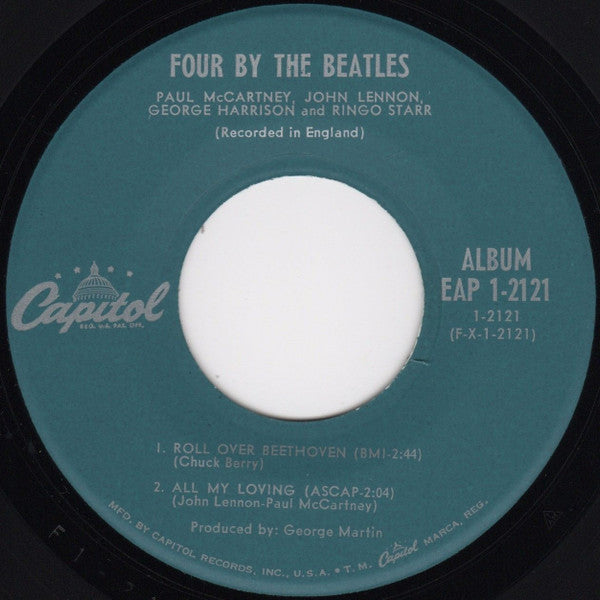 The Beatles : Four By The Beatles (7", EP, Mono, Scr)
