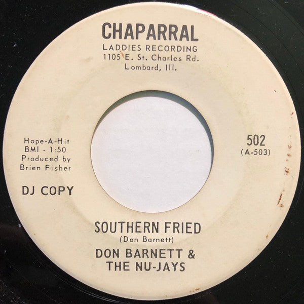 Don Barnett & The Nu-Jays : Soft Gentle Rain (7", Promo)