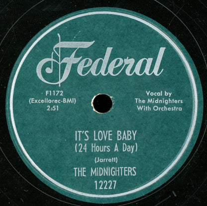 The Midnighters : Looka Here / It's Love Baby (10")