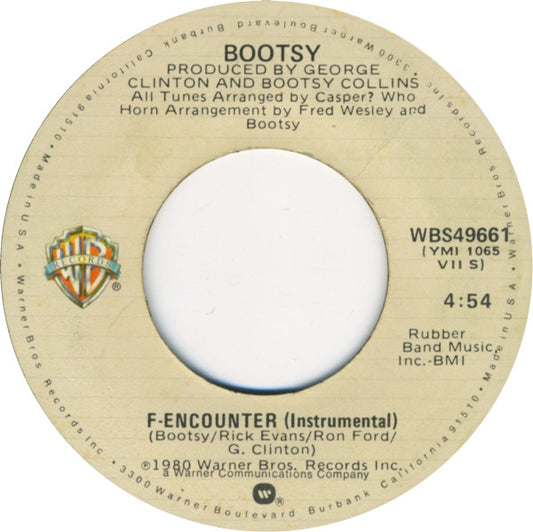Bootsy Collins : F-Encounter (7", Jac)