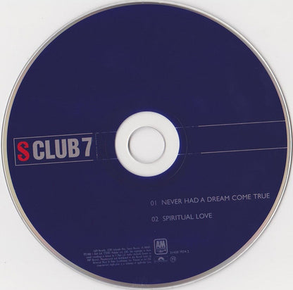 S Club 7 : Never Had A Dream Come True (CD, Single)