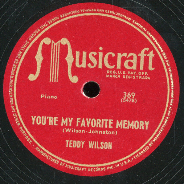 Teddy Wilson : Teddy Wilson Plays (4xShellac, 10", Album)