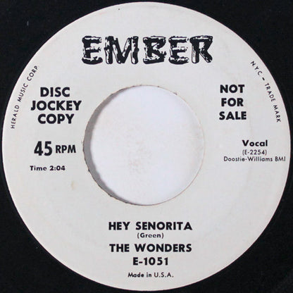 The Wonders (5) : I'll Write A Book (7", Promo)