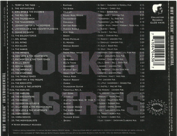 Various : Hot Rockin' Instrumental Hoe Down Vol. 2 (CD, Comp, RM)