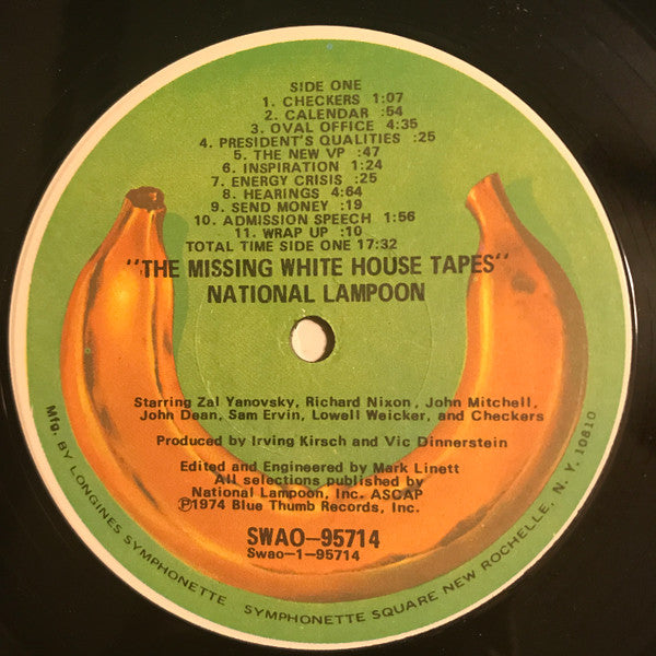 National Lampoon : The Missing White House Tapes (LP, Album, Club, Cap)