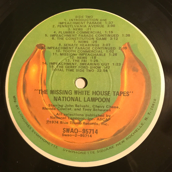 National Lampoon : The Missing White House Tapes (LP, Album, Club, Cap)