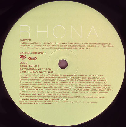 Rhona : Satisfied (2x12", Promo)